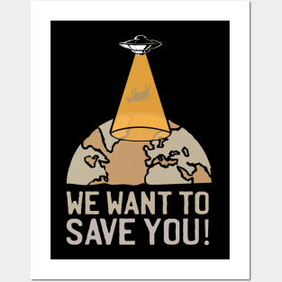 UFO Mystery Cow Mission Shirt Posters and Art